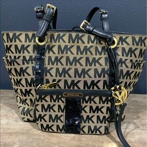 Michael Kors purse with matching wristlet